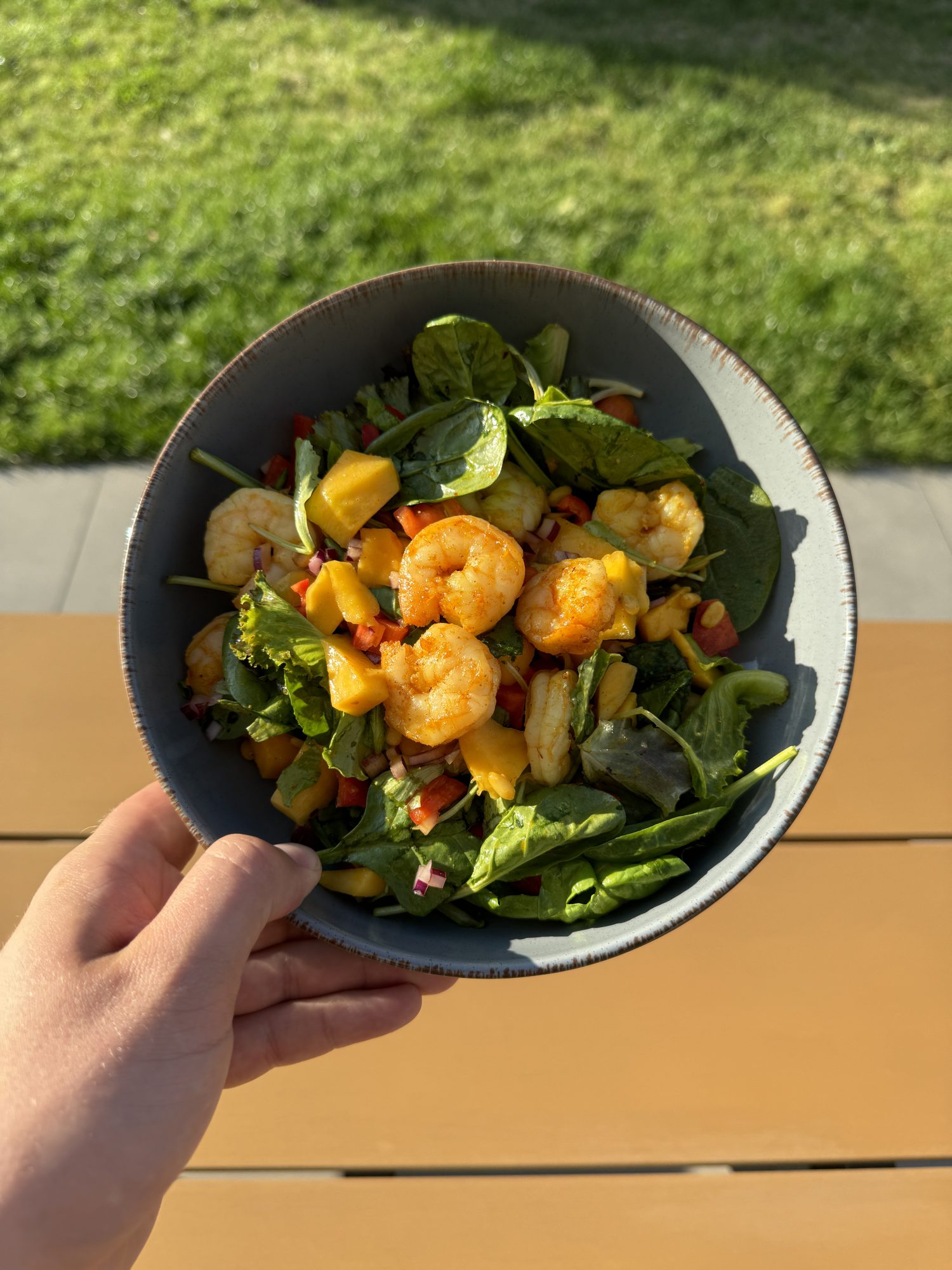 salade mango scampi